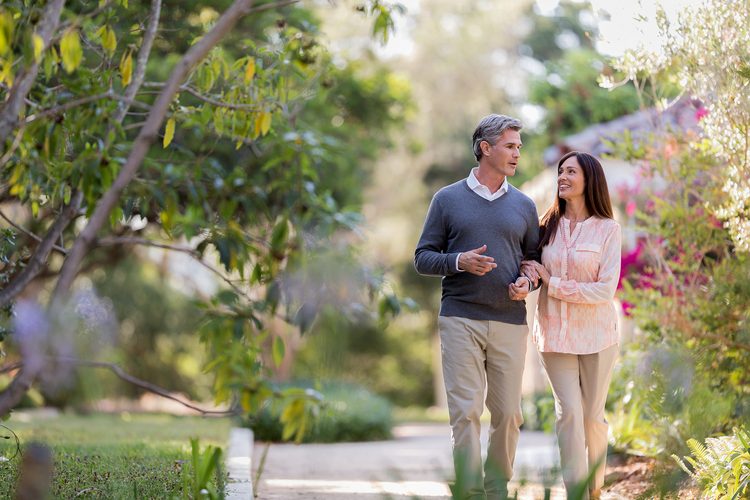 couple strolling